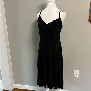 Patagonia Black Ruffle Front Spaghetti Strap Women’s‎ Dress Size Medium
